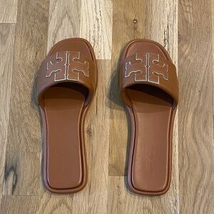 Tory Burch Tan Slide Sandals